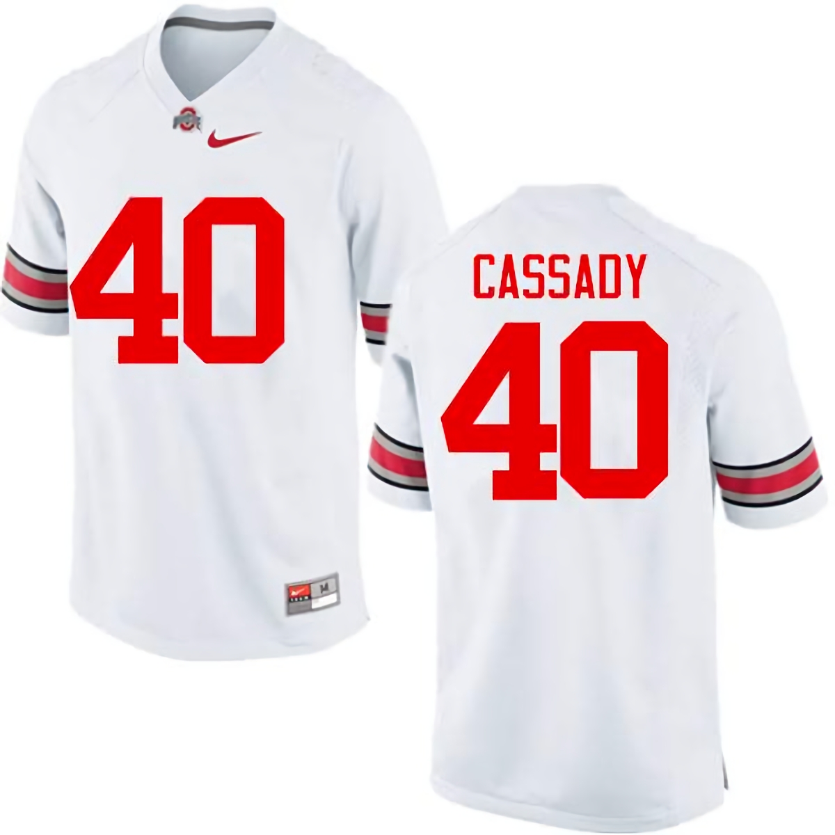 Howard Cassady Ohio State Buckeyes Men's NCAA #40 Nike White College Stitched Football Jersey PHY8256UK